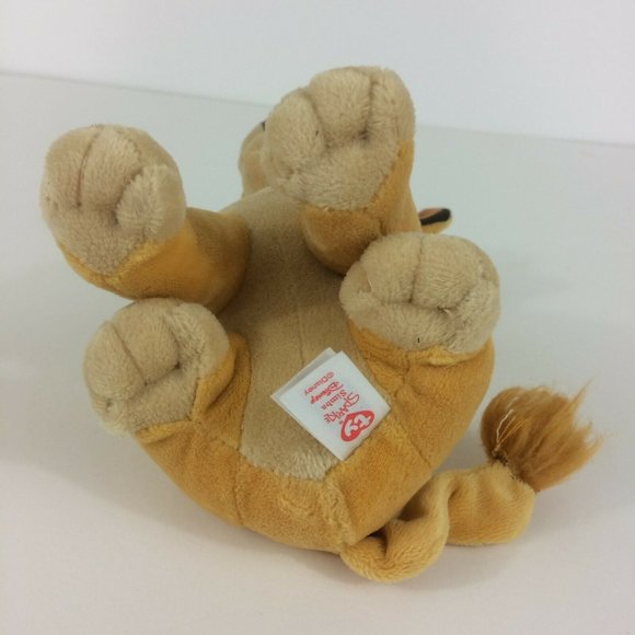 TY Sparkle Disney The Lion King Simba Plush 7" Cub Stuffed Animal Glitter Eyes - Picture 8 of 12